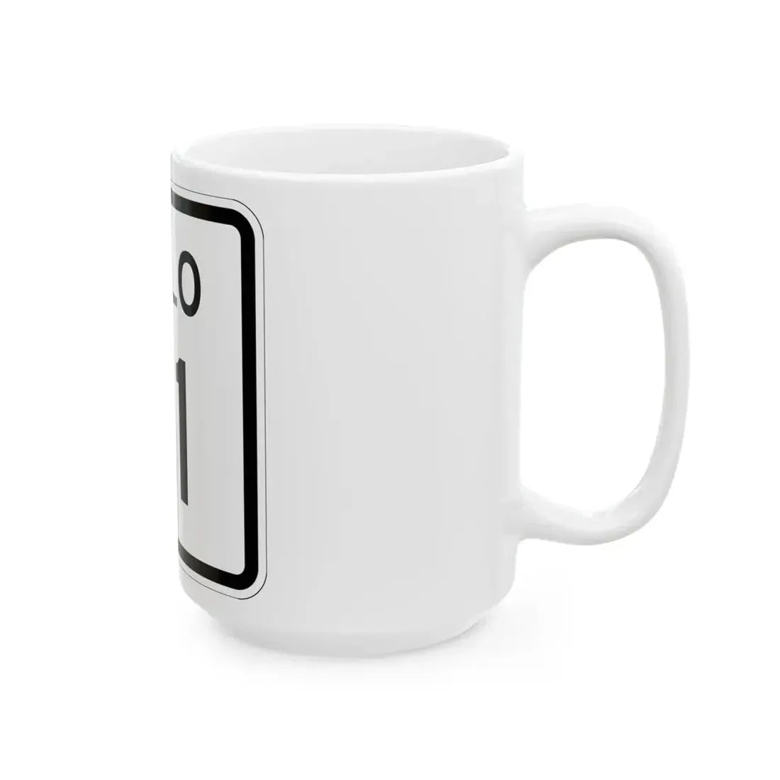 Colorado 81 1952 (Colorado) (Road Sign) White Coffee Mug - Go Mug Yourself