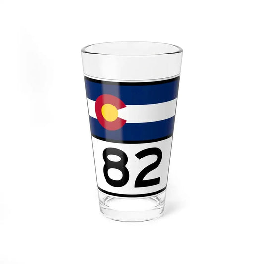 Colorado 82 (Colorado) (Road Sign) Pint Glss 16oz 16oz - Go Mug Yourself