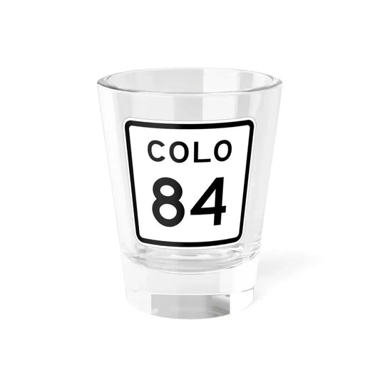 Colorado 84 1952 (Colorado) (Road Sign) Shot Glass 1.5oz 1.5oz - Go Mug Yourself
