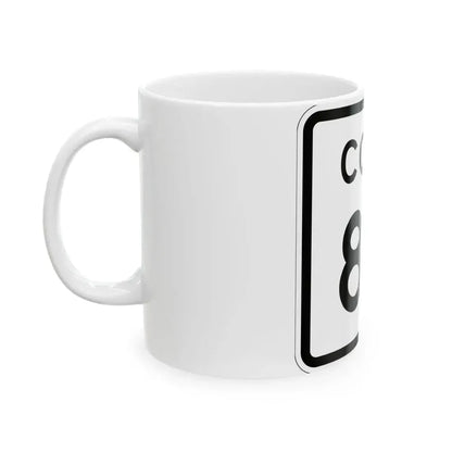 Colorado 84 1952 (Colorado) (Road Sign) White Coffee Mug - Go Mug Yourself