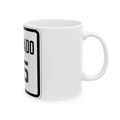 Colorado 85 1926 (Colorado) (Road Sign) White Coffee Mug - Go Mug Yourself