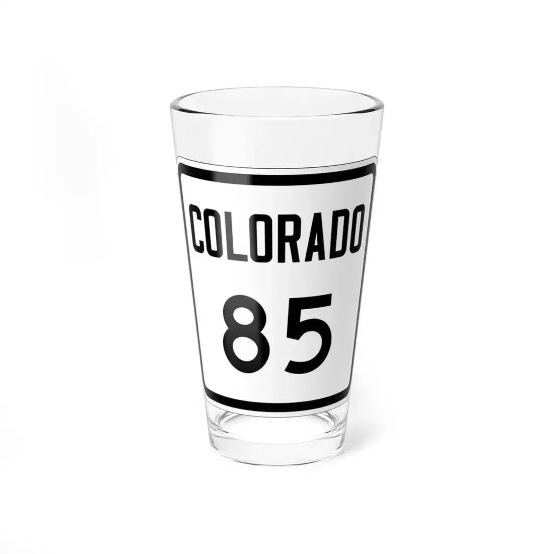 Colorado 85 1946 (Colorado) (Road Sign) Pint Glass 16oz 16oz - Go Mug Yourself
