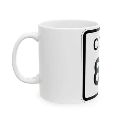 Colorado 87 1952 (Colorado) (Road Sign) White Coffee Mug - Go Mug Yourself