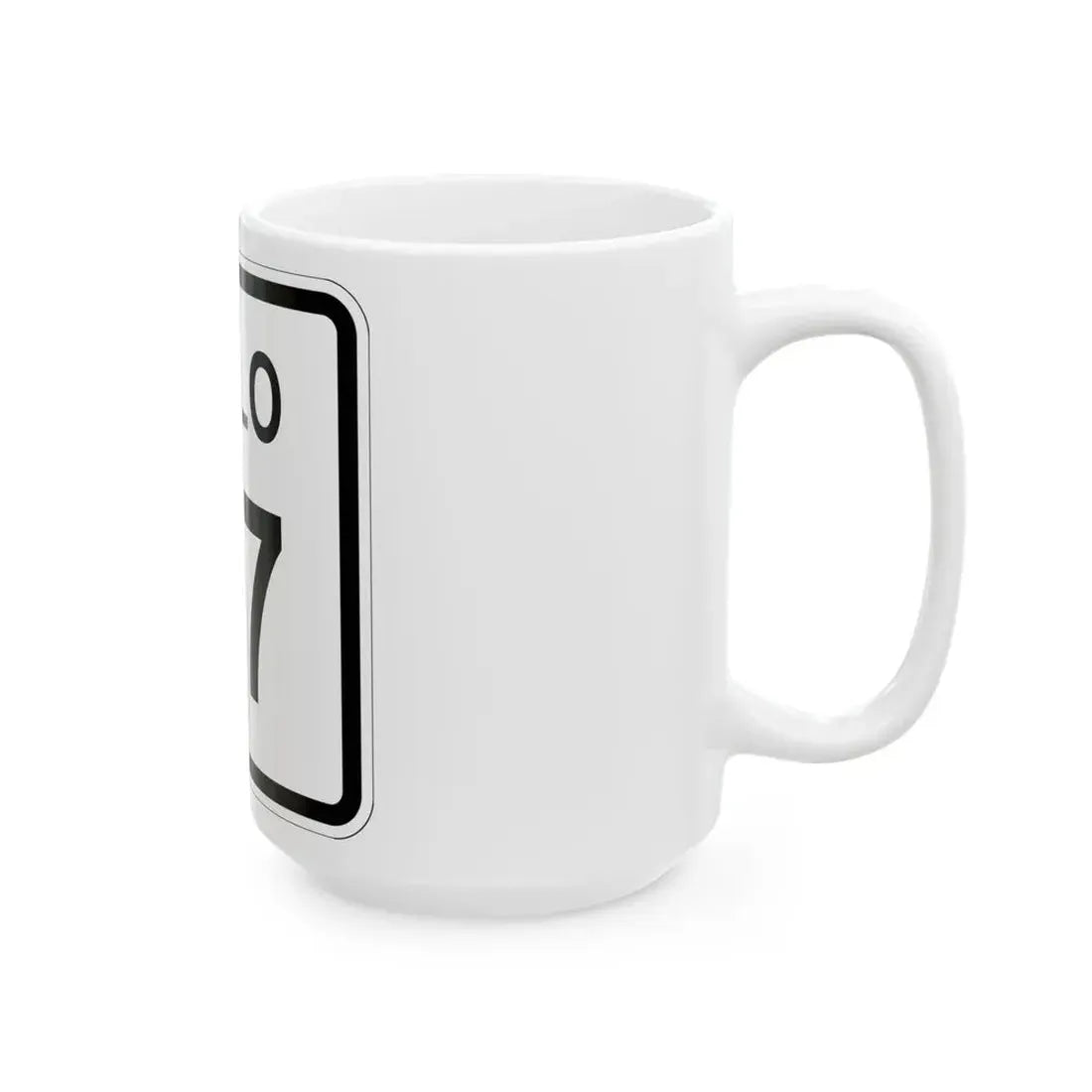 Colorado 87 1952 (Colorado) (Road Sign) White Coffee Mug - Go Mug Yourself