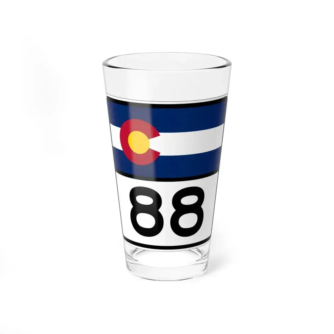 Colorado 88 (Colorado) (Road Sign) Pint Glass 16oz 16oz - Go Mug Yourself