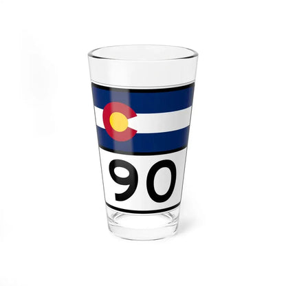 Colorado 90 (Colorado) (Road Sign) Pint Glss 16oz 16oz - Go Mug Yourself