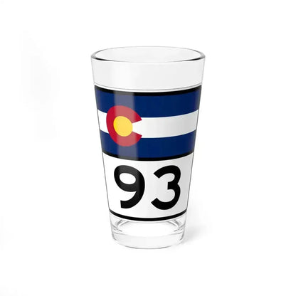 Colorado 93 (Colorado) (Road Sign) Pint Glass 16oz 16oz - Go Mug Yourself