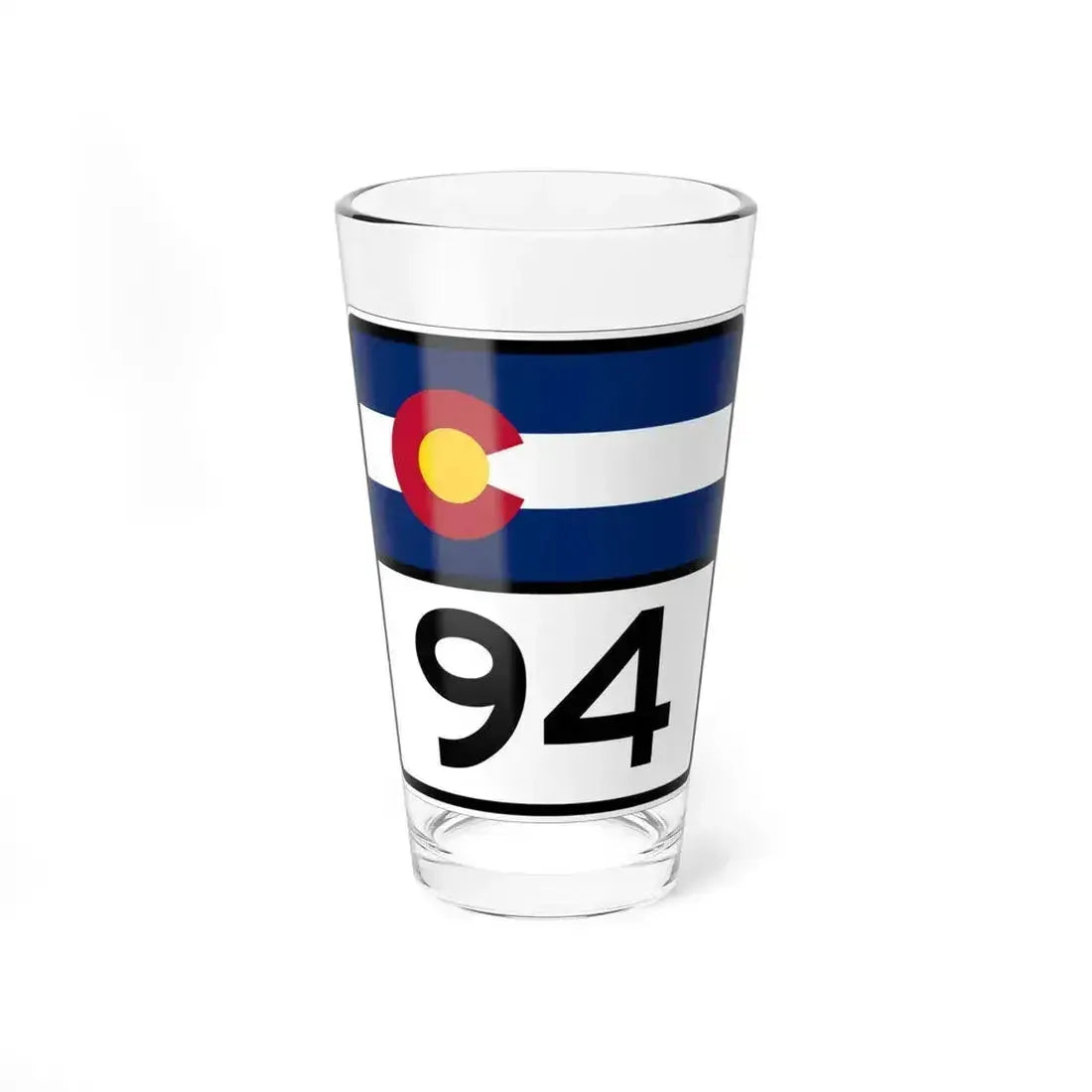 Colorado 94 (Colorado) (Road Sign) Pint Glass 16oz 16oz - Go Mug Yourself
