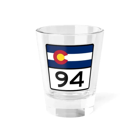Colorado 94 (Colorado) (Road Sign) Shot Glass 1.5oz 1.5oz - Go Mug Yourself