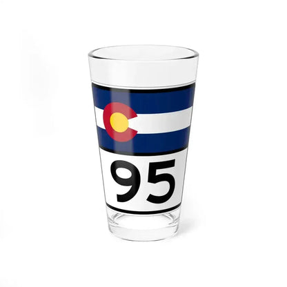 Colorado 95 (Colorado) (Road Sign) Pint Glass 16oz 16oz - Go Mug Yourself