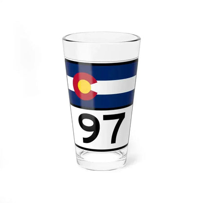 Colorado 97 (Colorado) (Road Sign) Pint Glass 16oz 16oz - Go Mug Yourself