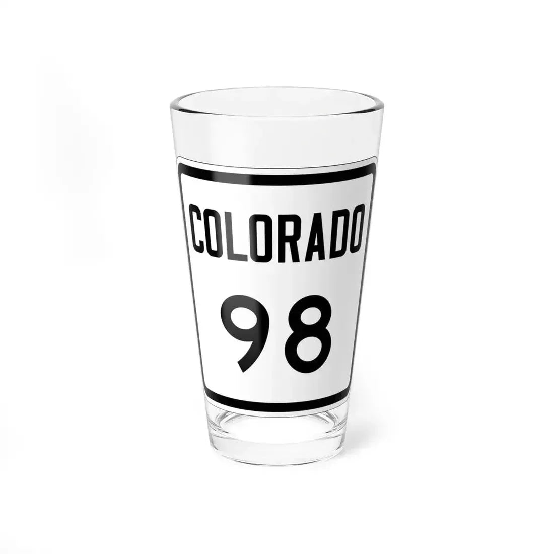 Colorado 98 1946 (Colorado) (Road Sign) Pint Glass 16oz 16oz - Go Mug Yourself
