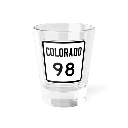 Colorado 98 1946 (Colorado) (Road Sign) Shot Glass 1.5oz 1.5oz - Go Mug Yourself