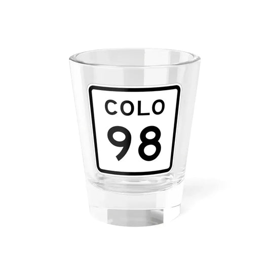 Colorado 98 1952 (Colorado) (Road Sign) Shot Glass 1.5oz 1.5oz - Go Mug Yourself