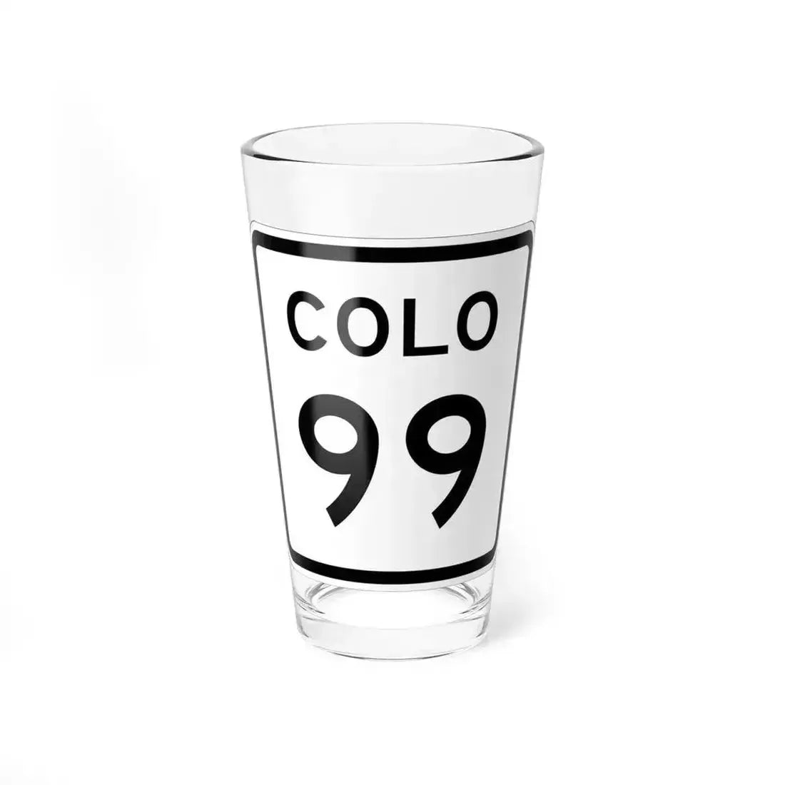 Colorado 99 1952 (Colorado) (Road Sign) Pint Glass 16oz 16oz - Go Mug Yourself