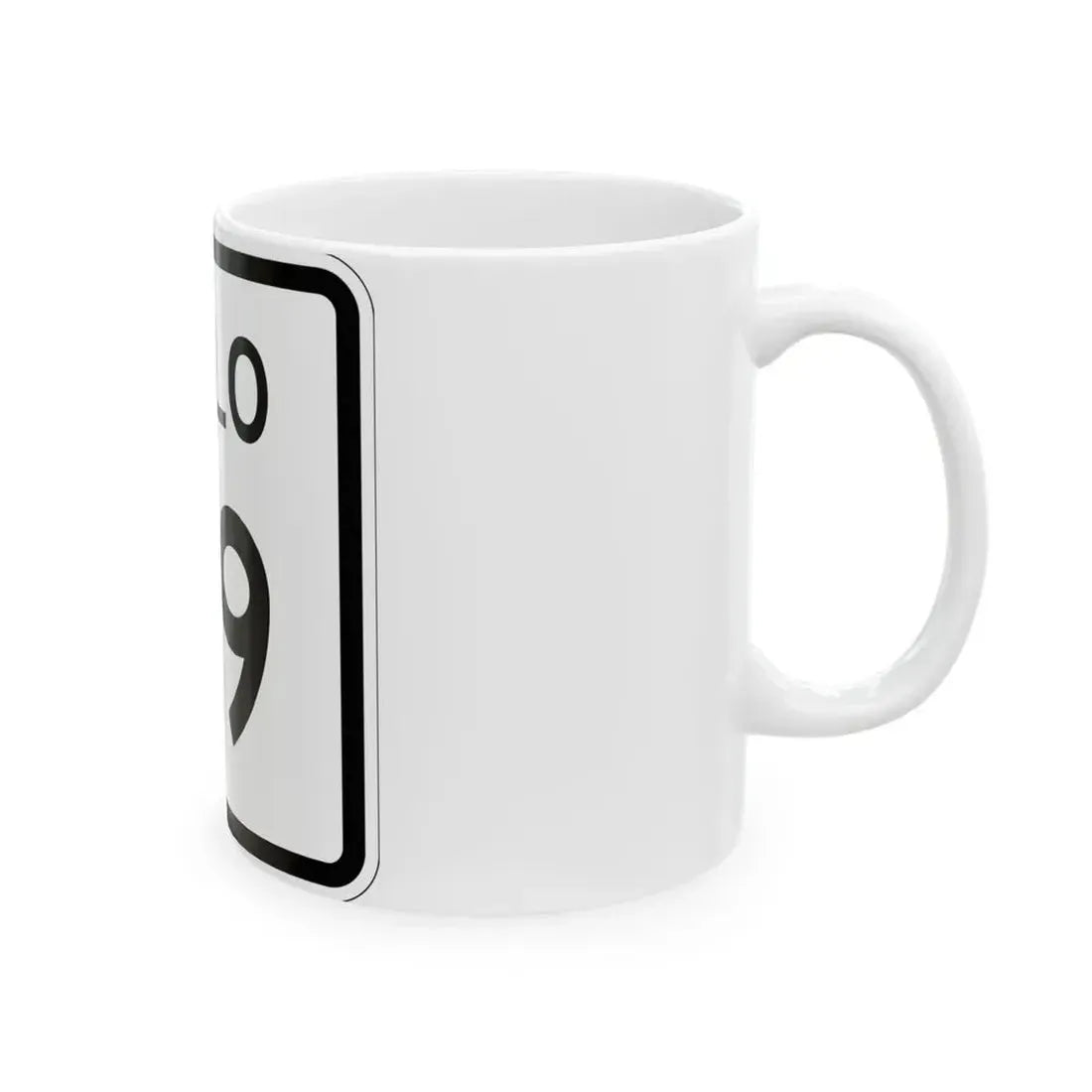 Colorado 99 1952 (Colorado) (Road Sign) White Coffee Mug - Go Mug Yourself