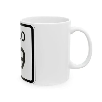 Colorado 99 1952 (Colorado) (Road Sign) White Coffee Mug - Go Mug Yourself