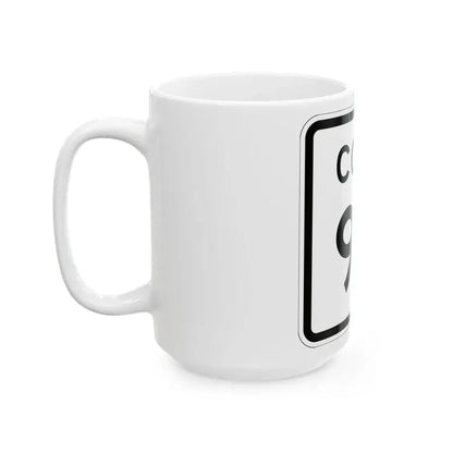 Colorado 99 1952 (Colorado) (Road Sign) White Coffee Mug - Go Mug Yourself