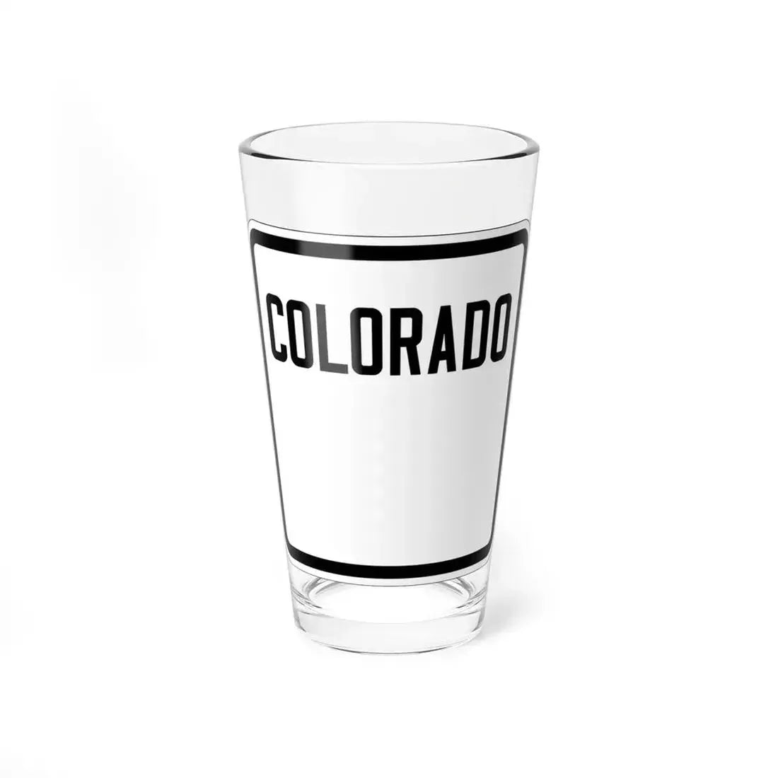 Colorado blank 1926 (Colorado) (Road Sign) Pint Glass 16oz 16oz - Go Mug Yourself