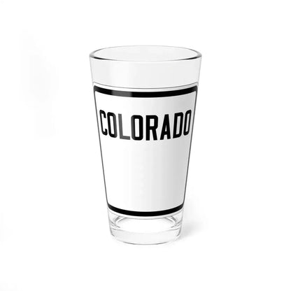 Colorado blank 1926 (Colorado) (Road Sign) Pint Glass 16oz 16oz - Go Mug Yourself