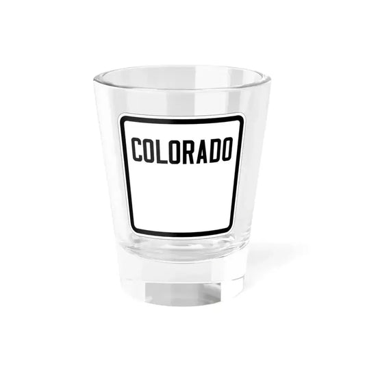Colorado blank 1926 (Colorado) (Road Sign) Shot Glass 1.5oz 1.5oz - Go Mug Yourself