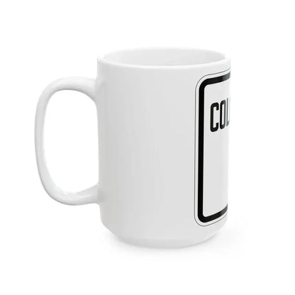 Colorado blank 1926 (Colorado) (Road Sign) White Coffee Mug - Go Mug Yourself