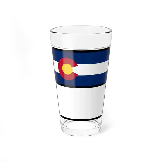 Colorado blank (Colorado) (Road Sign) Pint Glass 16oz 16oz - Go Mug Yourself