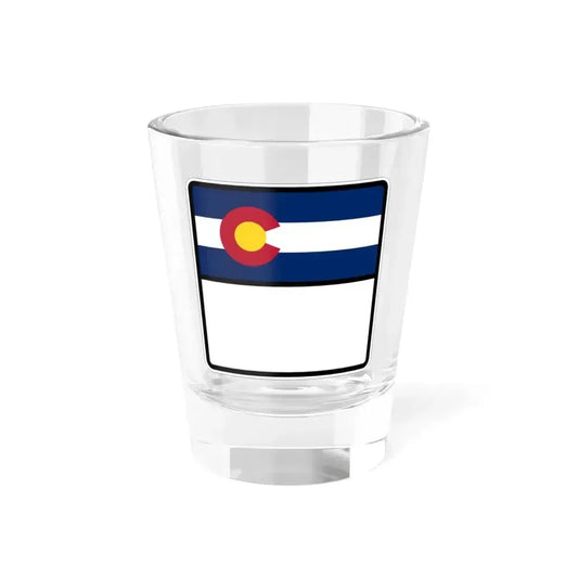 Colorado blank (Colorado) (Road Sign) Shot Glass 1.5oz 1.5oz - Go Mug Yourself