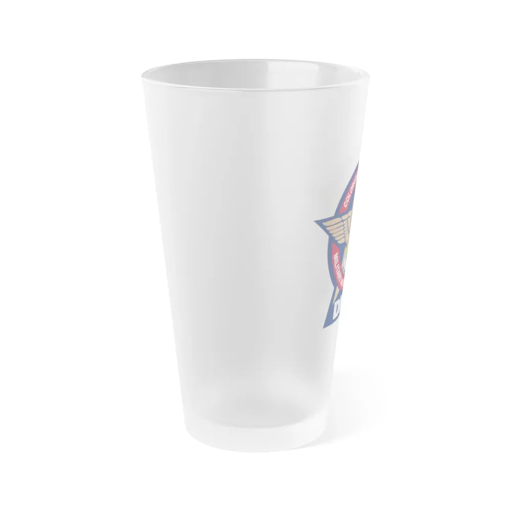 Colorado Department of Military and Veterans Affairs - Frosted Pint Glass 16oz-Go Mug Yourself