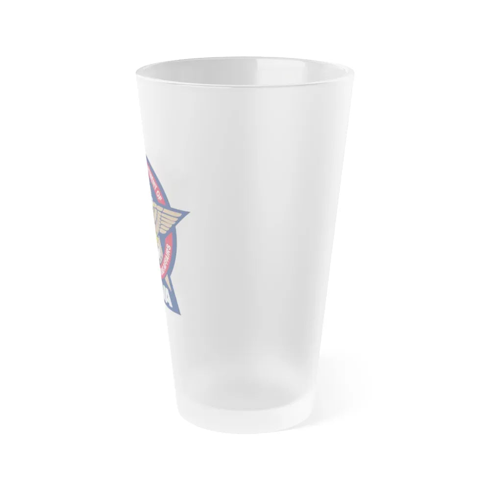 Colorado Department of Military and Veterans Affairs - Frosted Pint Glass 16oz-Go Mug Yourself