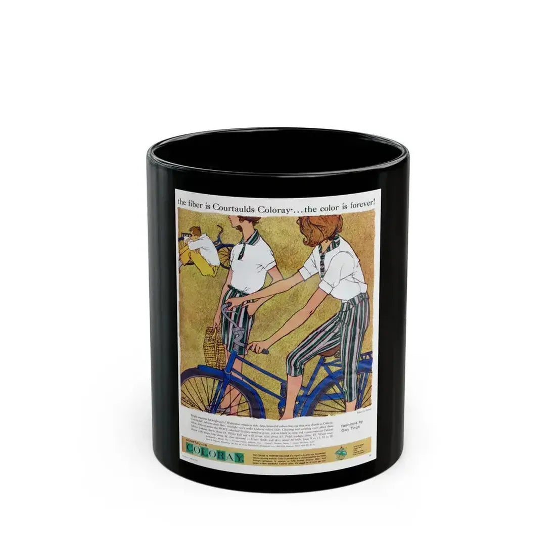 Coloray advertisement, Seventeen magazine, May 1958 - Black Coffee Mug 11oz - Go Mug Yourself