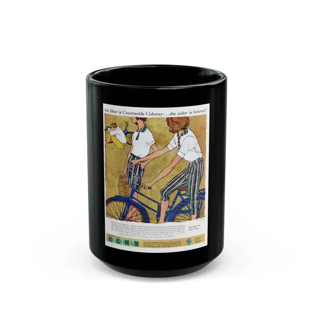 Coloray advertisement, Seventeen magazine, May 1958 - Black Coffee Mug 15oz - Go Mug Yourself