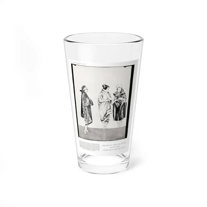 Colorful Evening Wraps Rival ..., Harper's Bazaar, December 1920 - Pint Glass 16oz 16oz - Go Mug Yourself