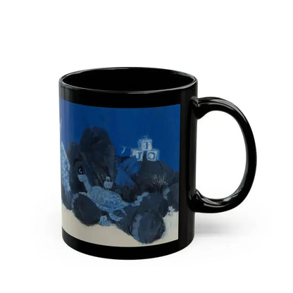 Coloring in bed - Black Coffee Mug - Go Mug Yourself