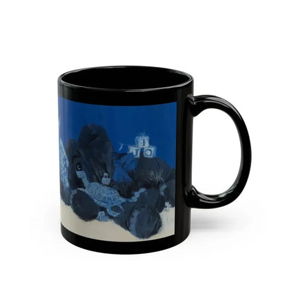 Coloring in bed - Black Coffee Mug - Go Mug Yourself