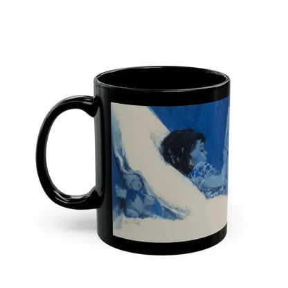 Coloring in bed - Black Coffee Mug - Go Mug Yourself