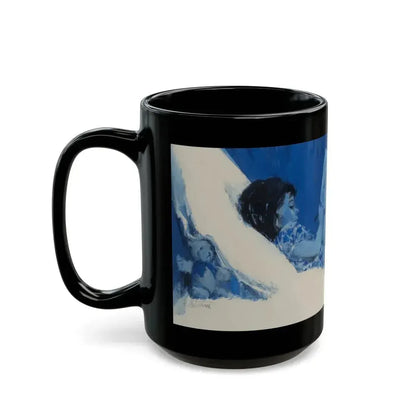 Coloring in bed - Black Coffee Mug - Go Mug Yourself