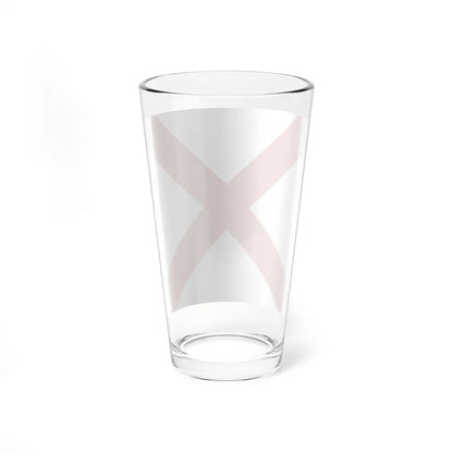 Colors of Saint Patricks Saltire -Template (Ireland) Pint Glass 16oz - Go Mug Yourself