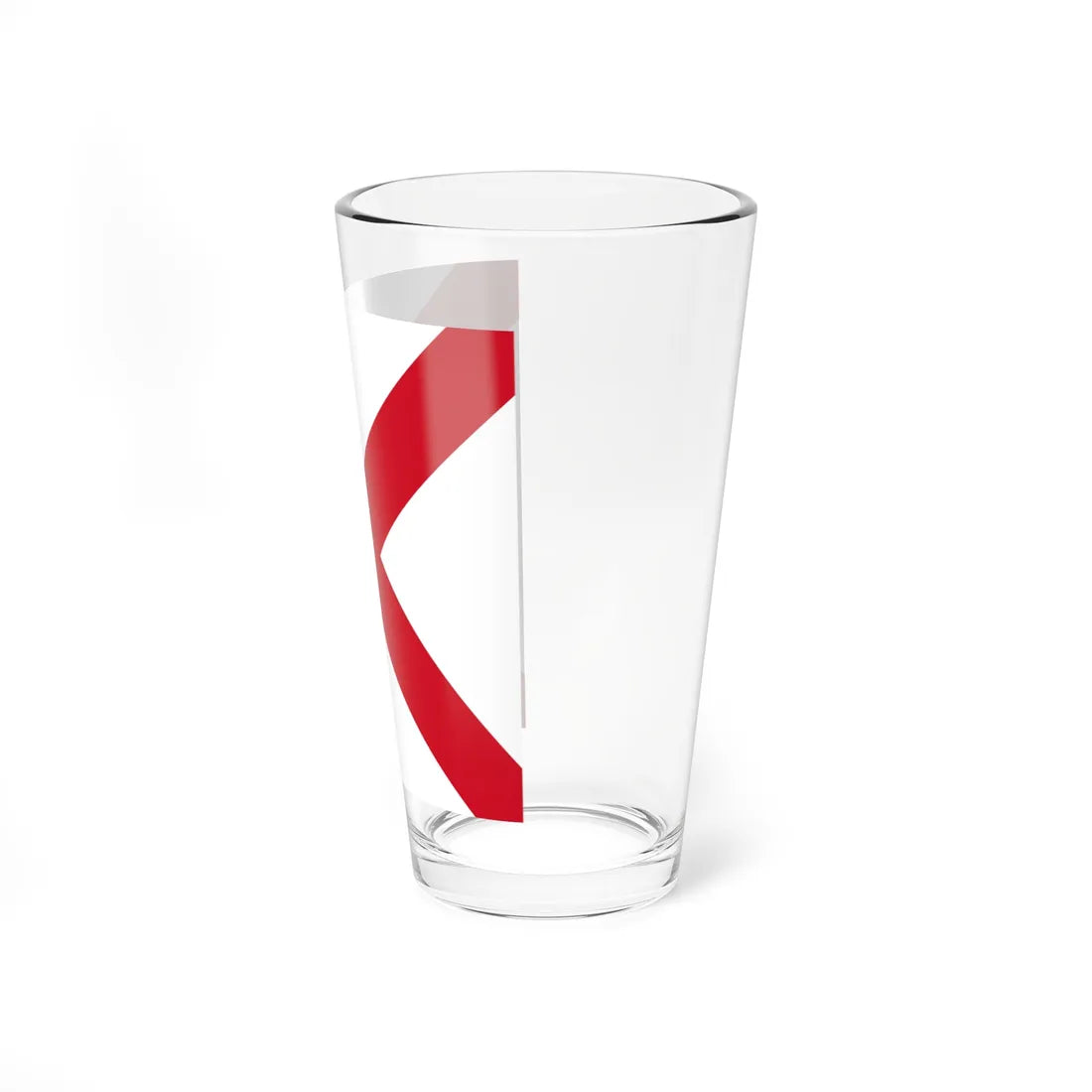 Colors of Saint Patricks Saltire -Template (Ireland) Pint Glass 16oz - Go Mug Yourself