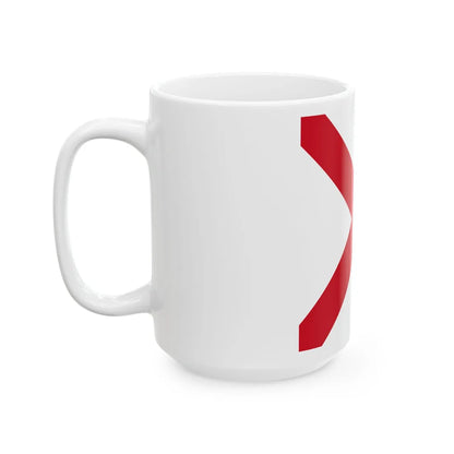 Colors of Saint Patricks Saltire -Template (Ireland) White Coffee Mug - Go Mug Yourself