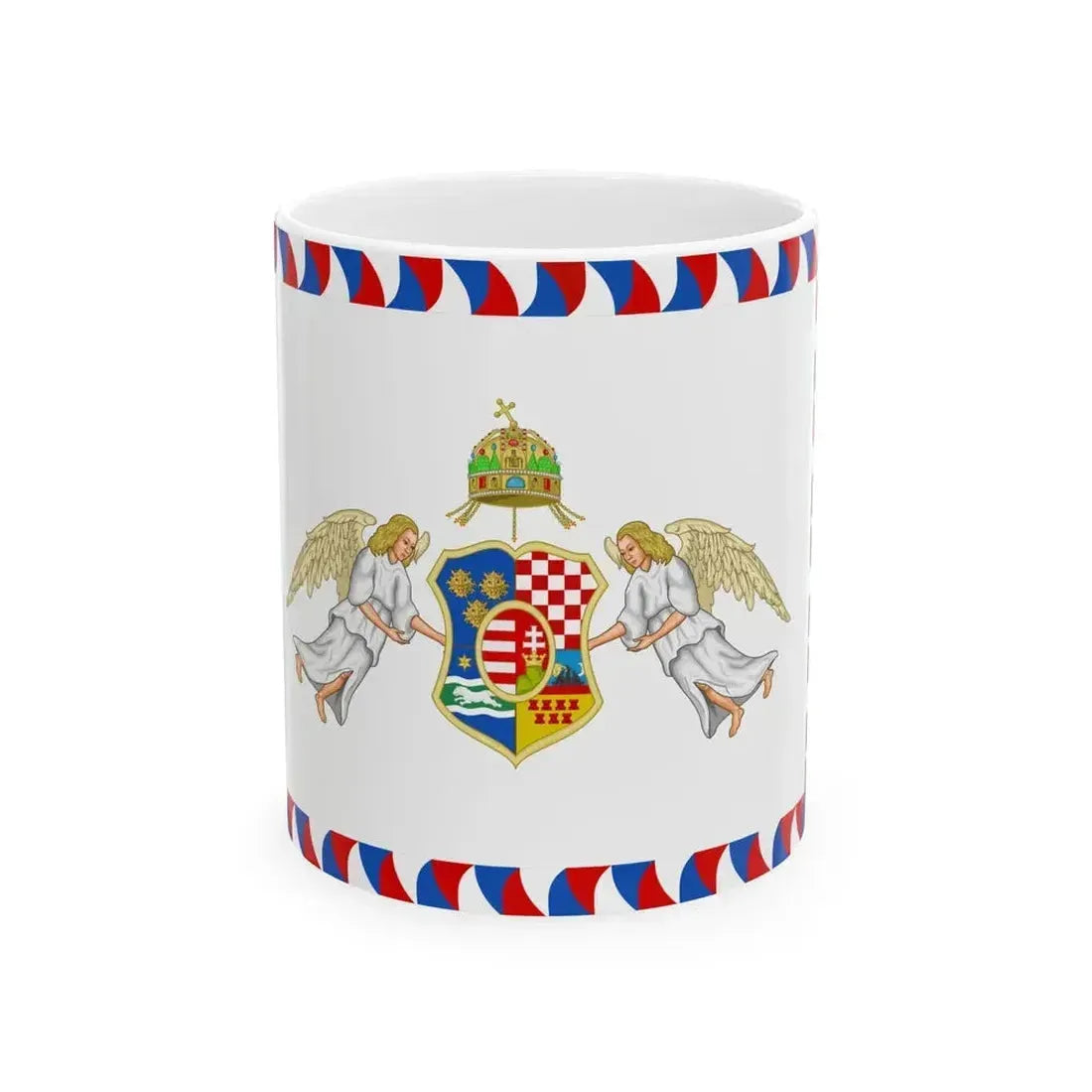 Colors of the Royal Croatian Home Guard (Austria) White Coffee Mug 11oz - Go Mug Yourself