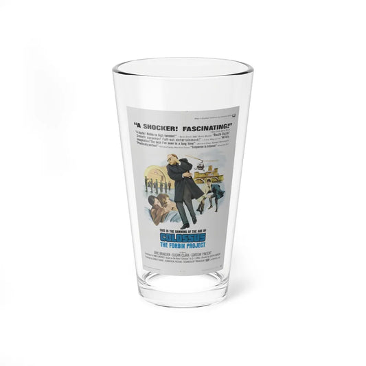 COLOSSUS THE FORBIN PROJECT (2) 1970 Movie Poster - Pint Glass 16oz-16oz-Go Mug Yourself