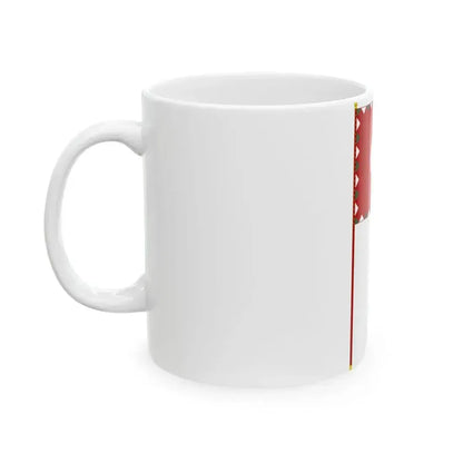 Colour of the 27th Rifle Regiment of the Hungarian Peoples Army 1956 with staff (Hungary) White Coffee Mug - Go Mug Yourself