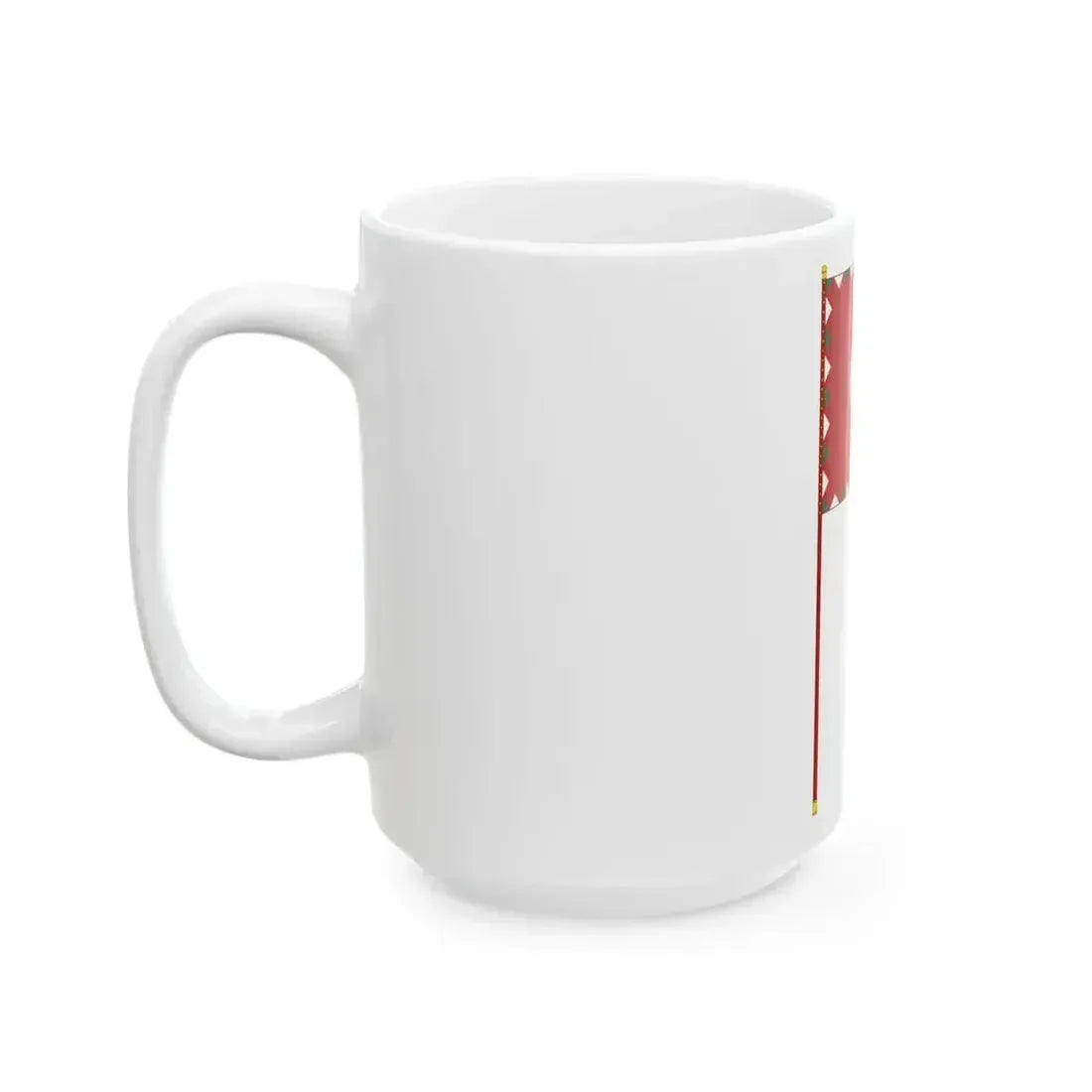 Colour of the 27th Rifle Regiment of the Hungarian Peoples Army 1956 with staff (Hungary) White Coffee Mug - Go Mug Yourself