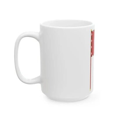 Colour of the 27th Rifle Regiment of the Hungarian Peoples Army 1956 with staff (Hungary) White Coffee Mug - Go Mug Yourself