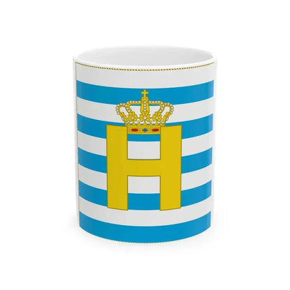 Colours of the Army of Luxembourg Reverse (Luxembourg) White Coffee Mug 11oz - Go Mug Yourself