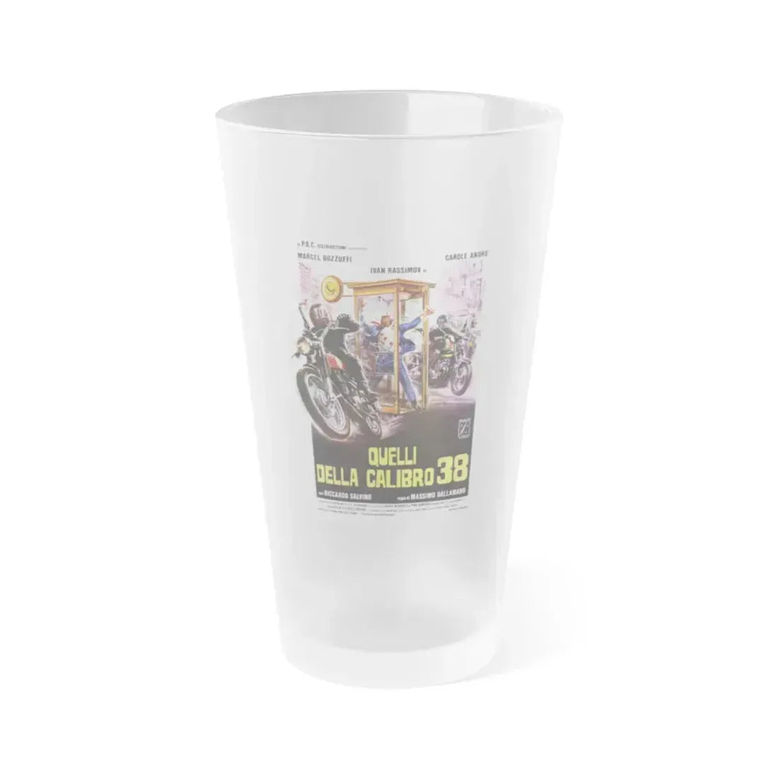 COLT 38 SPECIAL SQUAD 1976 Movie Poster - Frosted Pint Glass 16oz 16oz Frosted - Go Mug Yourself