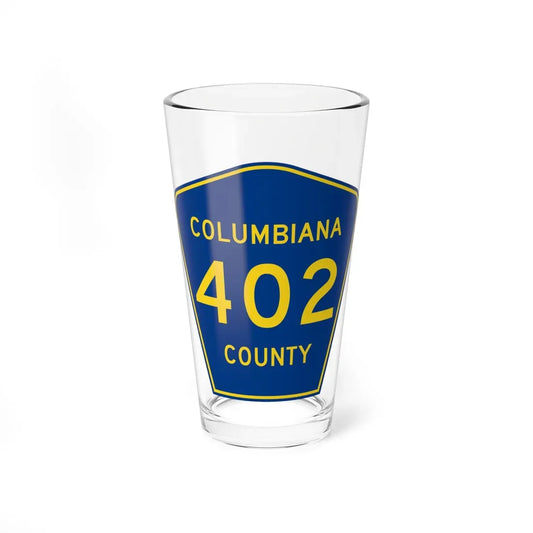Columbiana County 402 (Ohio) (Road Sign) Pint Glass 16oz 16oz - Go Mug Yourself