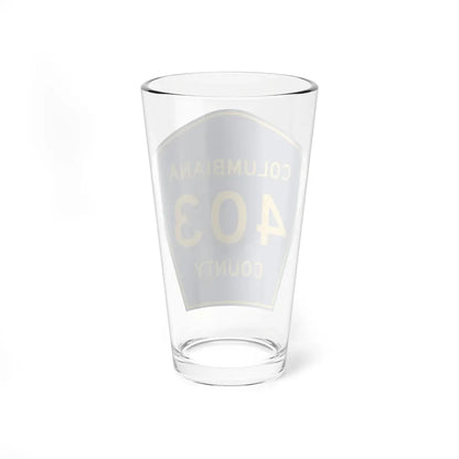 Columbiana County 403 (Ohio) (Road Sign) Pint Glass 16oz - Go Mug Yourself