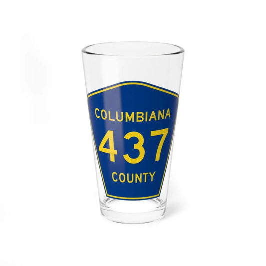 Columbiana County 437 (Ohio) (Road Sign) Pint Glass 16oz 16oz - Go Mug Yourself